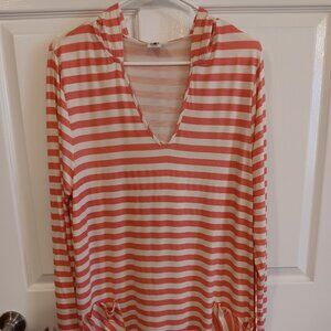 Light-weight Striped Hoodie by Body Glove, Size XL